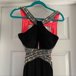 Betsy & Adam Prom Dress with Slit